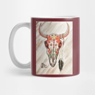 Bull Sugar Skull Mug